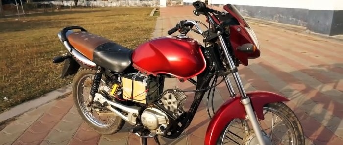 How to convert a light motorcycle into an electric bike