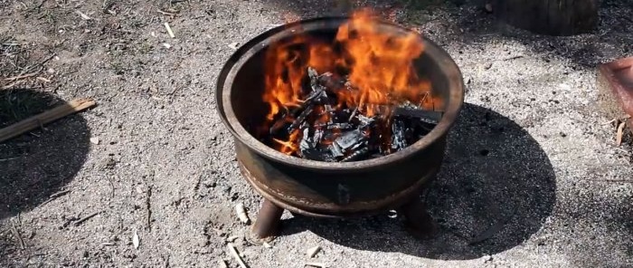 Како направити ватру од старог фелге точка