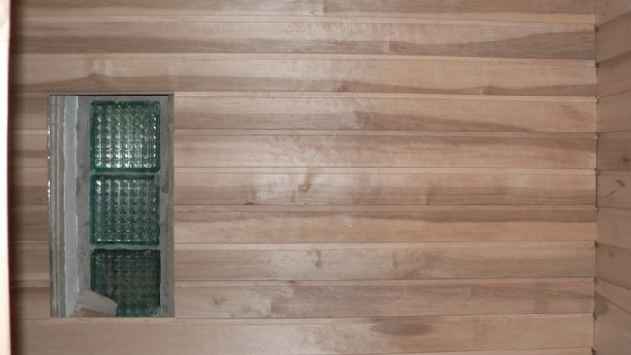 Mini sauna incorporata in una casa privata