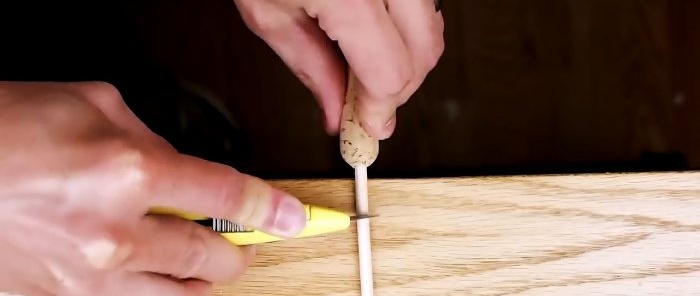 How to make a quality fishing float from a wine cork