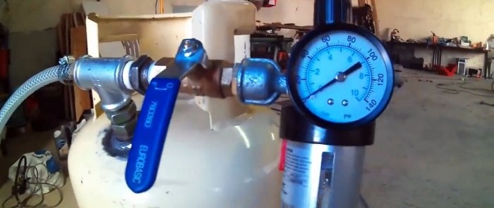 Hvordan lage en sandblåser fra en liten gassflaske