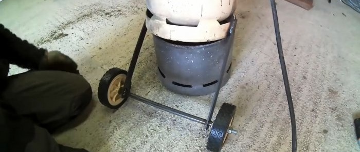 Ako vyrobiť pieskovač z malého plynového valca