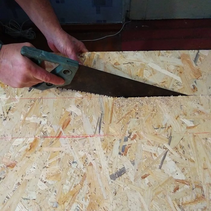 How to lay linoleum on a plank floor