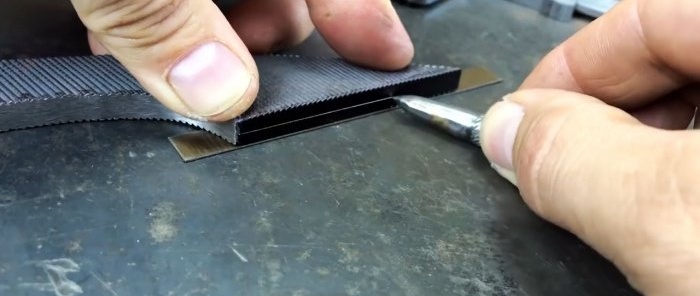 DIY file cutter