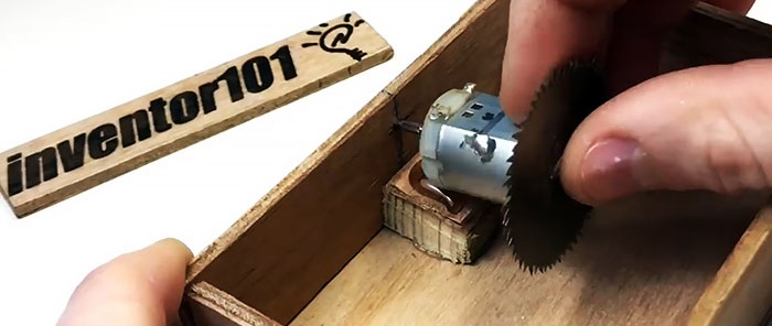 How to make a miniature 2 in 1 circular grinding machine for modeling