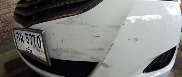 How to remove scratches and abrasions on a car without special tools