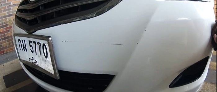 How to remove scratches and abrasions on a car without special tools