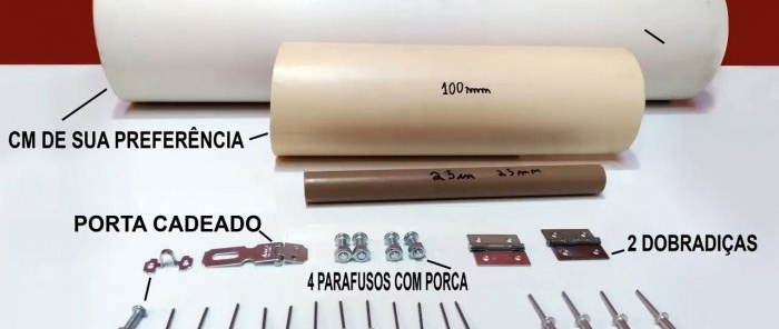 Paano gumawa ng isang tool box mula sa PVC pipe