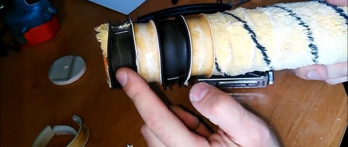 Hoe maak je een getextureerde roller om bamboe te imiteren met stopverf