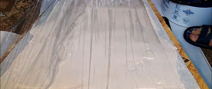 Ako vyrobiť textúrovaný valček na napodobňovanie bambusu pomocou tmelu