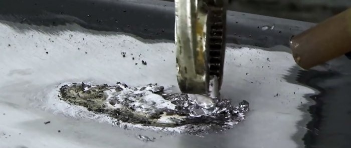 How to solder aluminum with regular tin