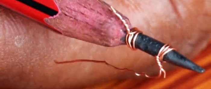 How to make a soldering iron from a pencil