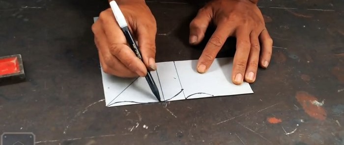 איך לכופף צינור פרופיל בזווית ישרה בסגנון גילוף בעץ