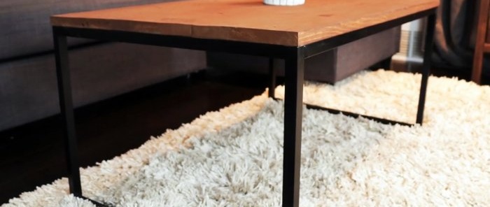 Hoe maak je een eenvoudige salontafel zonder lassen?