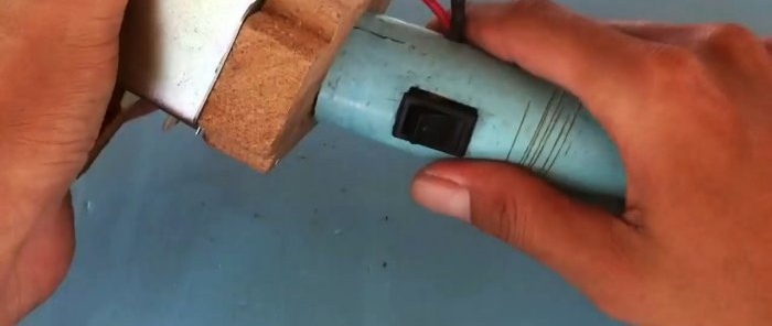 DIY soldering iron with instant heating from a transformer