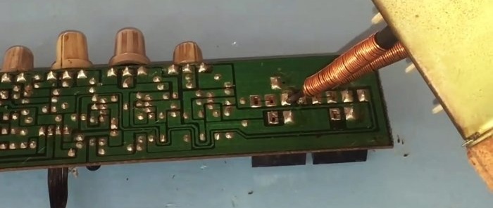 DIY soldering iron with instant heating from a transformer