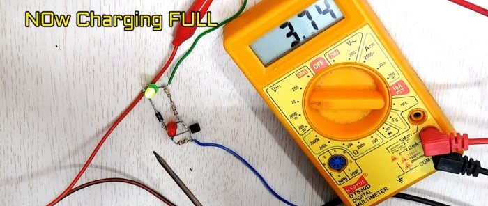 Eenvoudige 37V batterijniveau-indicator