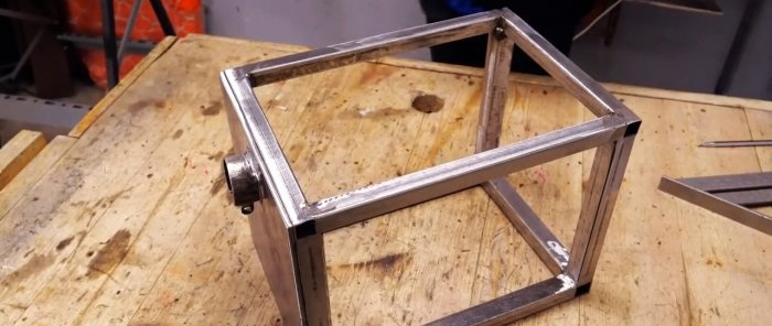 Paano gumawa ng isang simpleng makina para sa hugis na pagputol ng metal mula sa isang drill