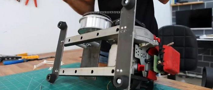 איך מכינים גנרטור חשמלי קטן מסגווי ומנוע גוזם
