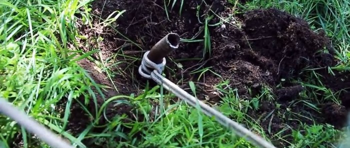 Come estrarre un tubo dal terreno