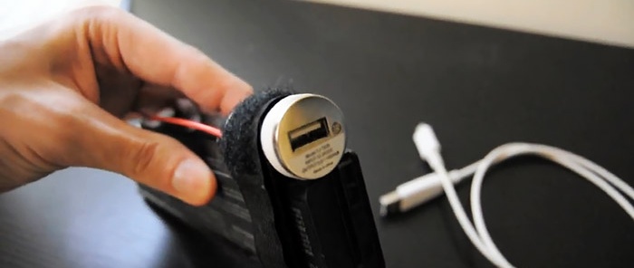 Hvordan lage en powerbank fra et bærbart batteri på 1 minutt