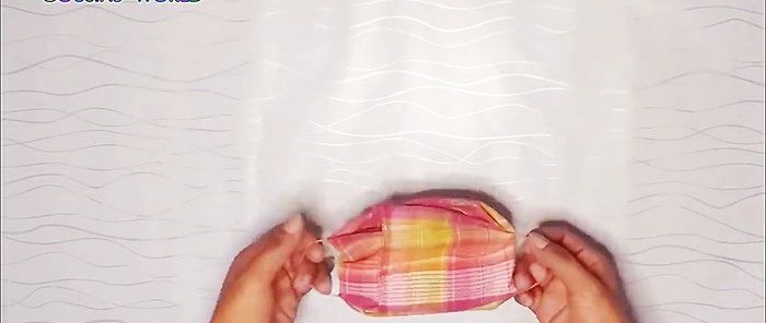 Hogyan készítsünk fejpántot zsebkendőből varrás nélkül 1 perc alatt