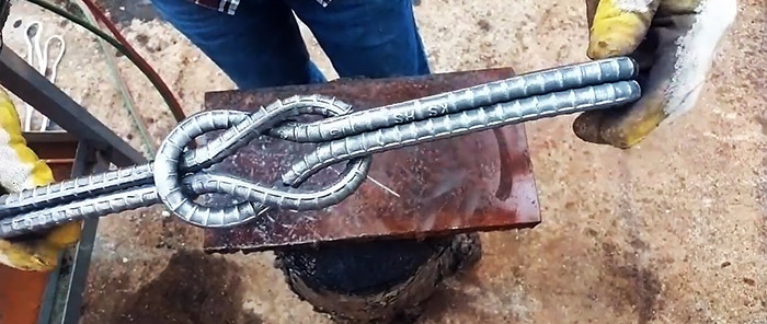 How to tie reinforcement and make a cool handle