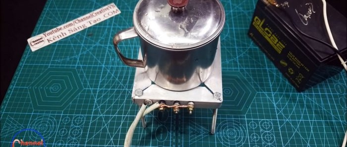 Kako napraviti mini električni štednjak od 12 V