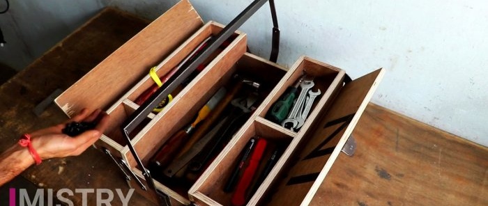 Met uw eigen handen een gereedschapskist-organizer maken