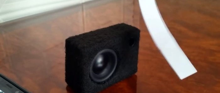 Bagaimana untuk membuat subwufer mini dengan Bluetooth