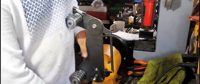 Paano gumawa ng isang gilingan mula sa isang sharpening machine