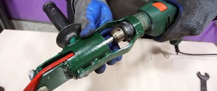 Gawang bahay na drill attachment para sa mabilis na pagputol ng sheet metal