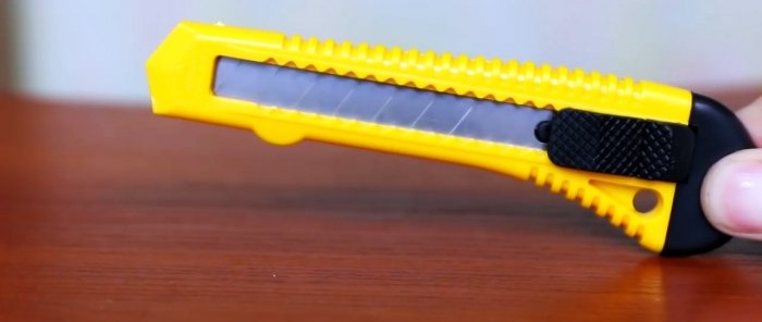 Πώς να φτιάξετε ένα πριόνι από ένα μαχαίρι χαρτικής