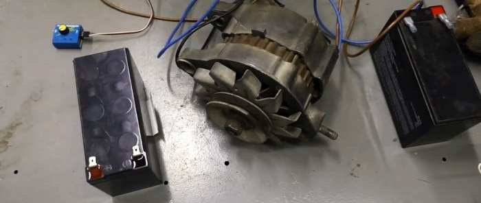 Как да направите мощен двигател от автомобилен генератор