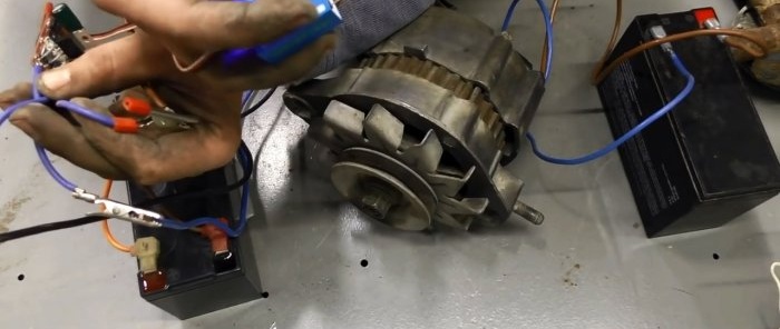 วิธีสร้างมอเตอร์ทรงพลังจากเครื่องกำเนิดไฟฟ้ารถยนต์