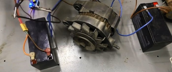 كيفية صنع محرك قوي من مولد السيارة