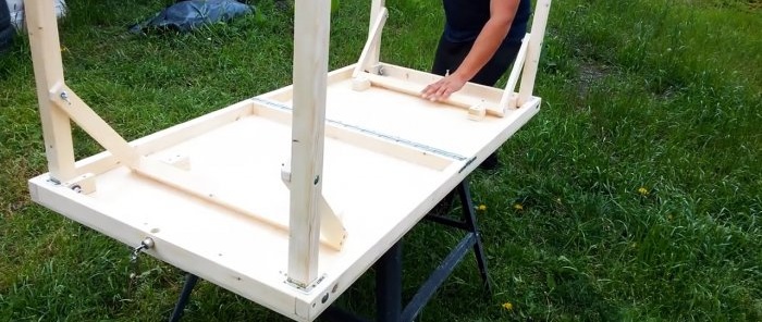 Πώς να φτιάξετε ένα σταθερό πτυσσόμενο τραπέζι ταξιδιού με τα χέρια σας