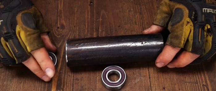 How to make a cutting machine from an angle grinder and old shock absorbers