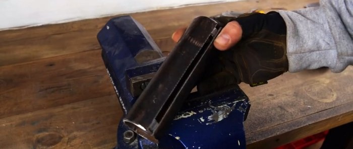 Paano gumawa ng cutting machine mula sa isang angle grinder at lumang shock absorbers