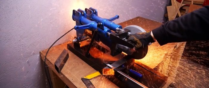 Come realizzare una macchina da taglio con una smerigliatrice angolare e vecchi ammortizzatori