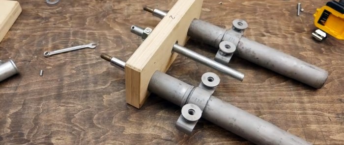 How to make a vice from old shock absorbers
