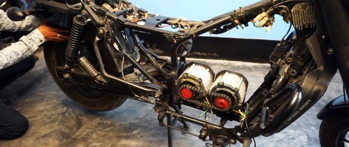 כיצד להפוך אופנוע לאופניים חשמליים במהירות של 80 קמ"ש