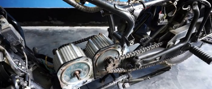 Come convertire una moto in una bici elettrica con una velocità di 80 mph