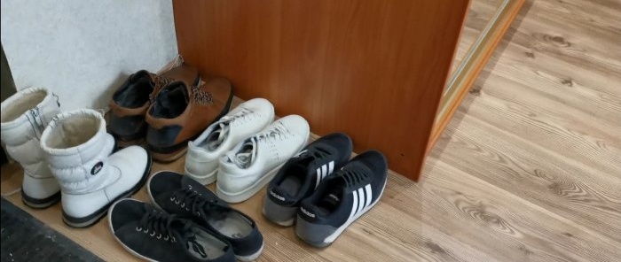 DIY cipős szekrény