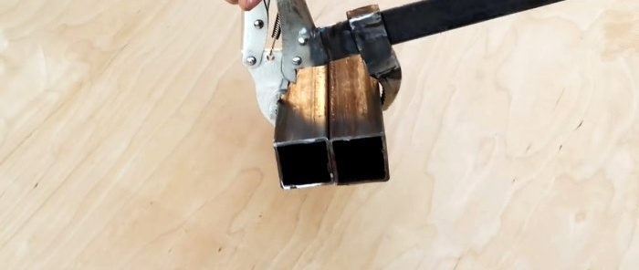 How to convert clamping pliers into a wide quick-release clamp