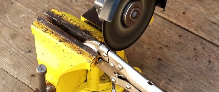 How to convert clamping pliers into a wide quick-release clamp