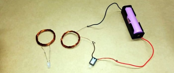 Transmissão sem fio de eletricidade sem um único transistor