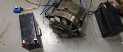 How to make a powerful motor from a car generator