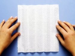 Cách làm khẩu trang y tế từ khăn giấy trong 2 phút