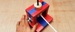 Cara membuat mesin untuk menanggalkan penebat dari sebarang wayar